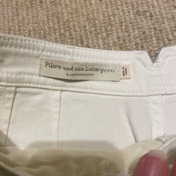 Anthropologie Chic White High-Rise Bootcut Pants size 29 - Picture 4 of 8